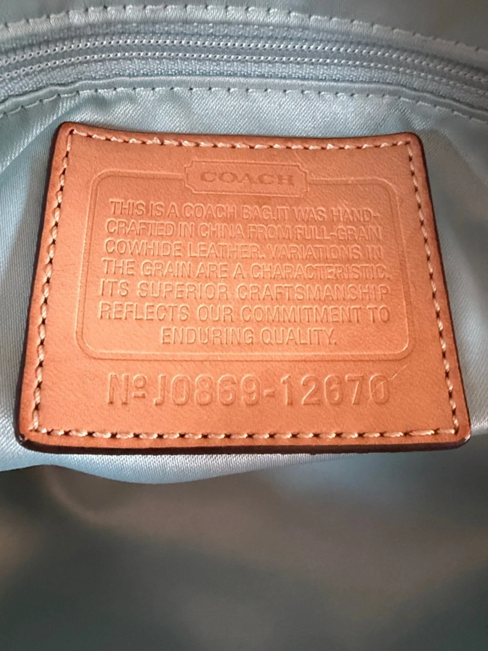 Coach Bonnie Metallic Pebble Leather Satchel - Picture 15 of 16